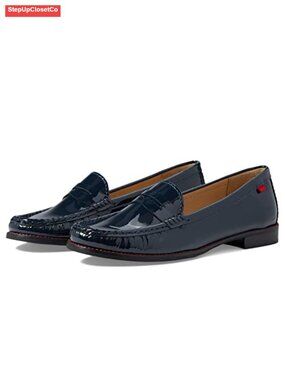 Women's Patent Leather Loafers with Memory Foam Insole - Handcrafted Mocc